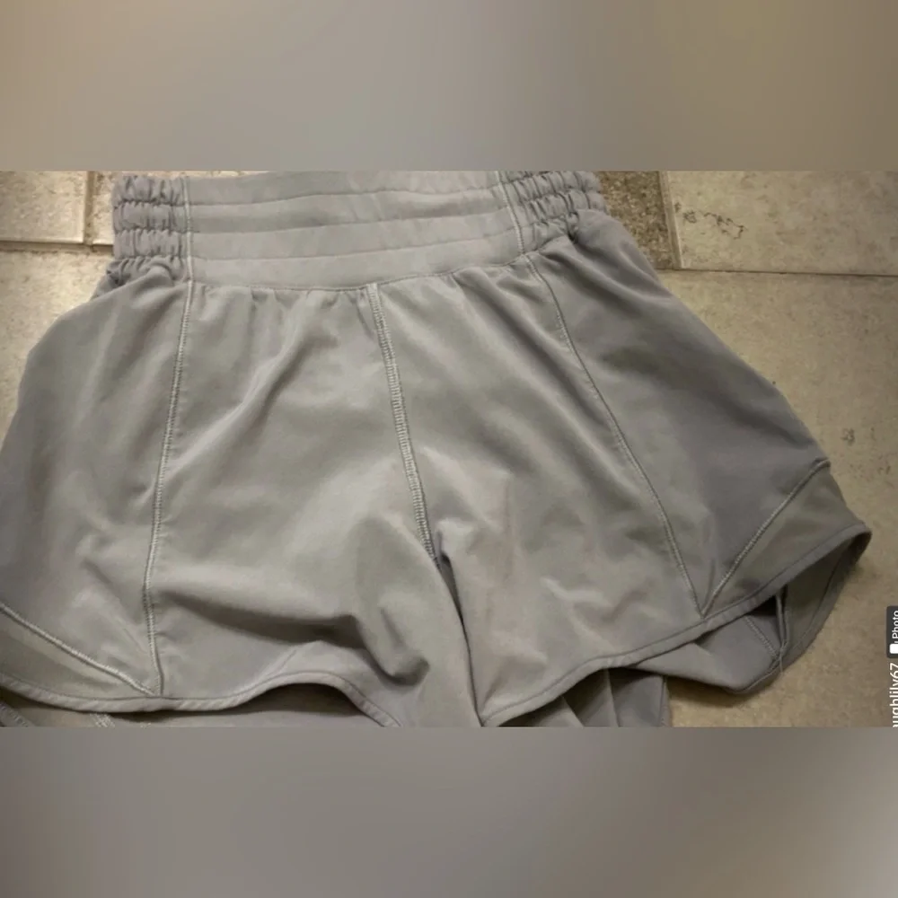 lululemon athletica Light Gray Athletic Running Shorts
